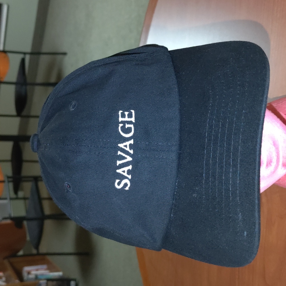 Savage Embroidered Letters Strapback Hat Cap
